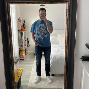 Zara x Nanushka Blue Print T-Shirt
